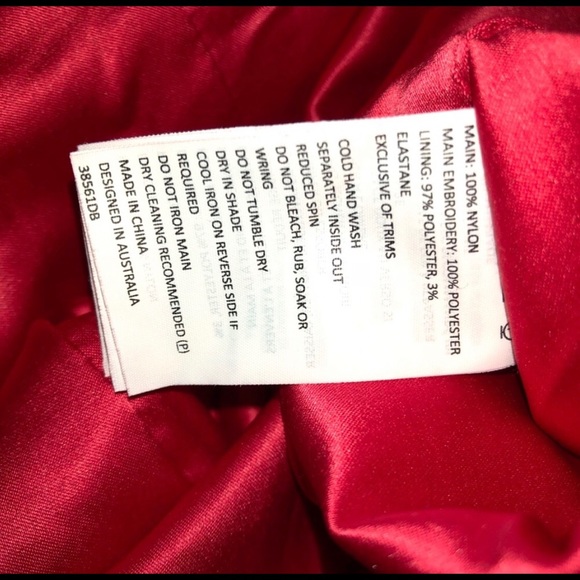 Bardot Revolve Sexy Red Lace Dress Bodicon NWT - Picture 6 of 8